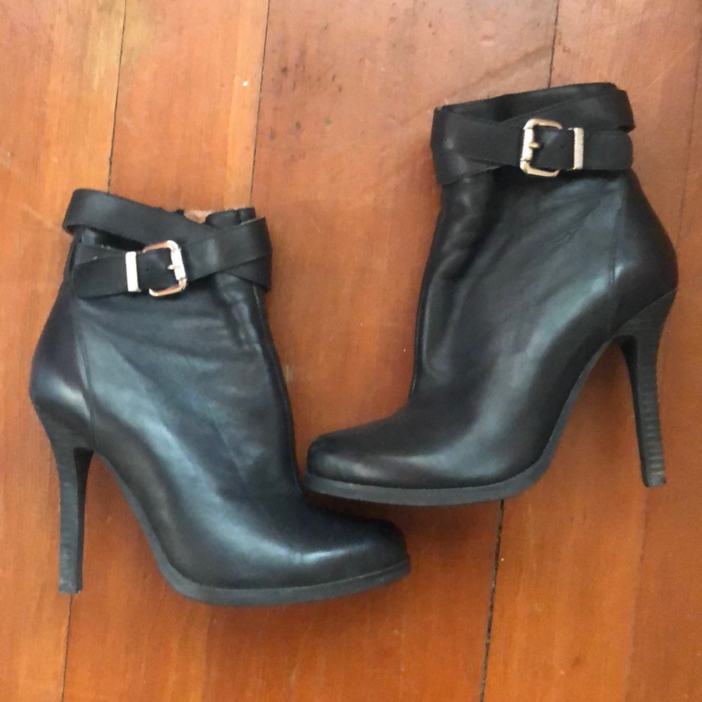 Jeffrey Campbell Ibiza Last Black Leather Bootie